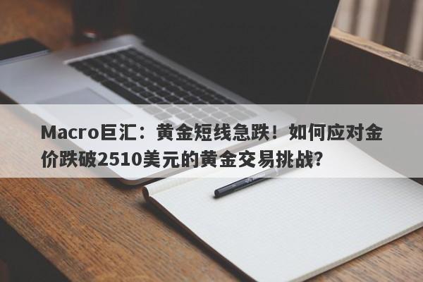 Macro巨汇：黄金短线急跌！如何应对金价跌破2510美元的黄金交易挑战？