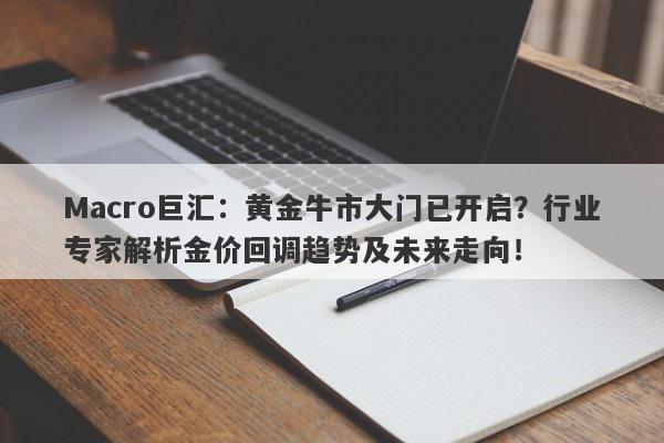 Macro巨汇：黄金牛市大门已开启？行业专家解析金价回调趋势及未来走向！