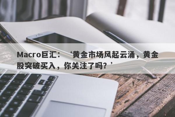 Macro巨汇：‘黄金市场风起云涌，黄金股突破买入，你关注了吗？’