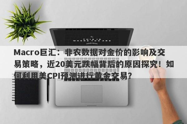 Macro巨汇：非农数据对金价的影响及交易策略，近20美元跌幅背后的原因探究！如何利用美CPI预测进行黄金交易？