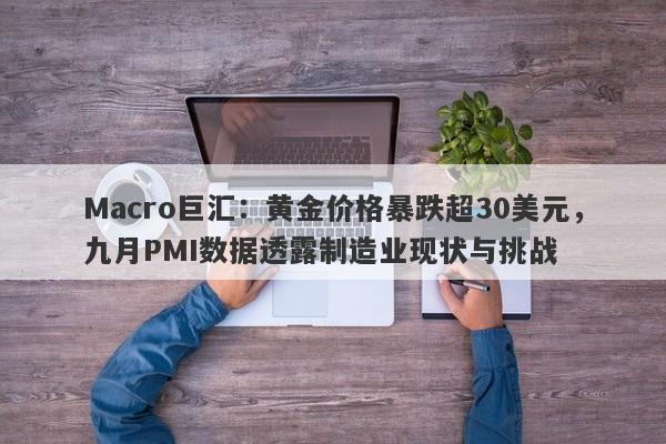 Macro巨汇：黄金价格暴跌超30美元，九月PMI数据透露制造业现状与挑战