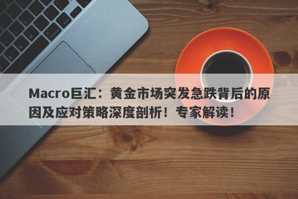 Macro巨汇：黄金市场突发急跌背后的原因及应对策略深度剖析！专家解读！