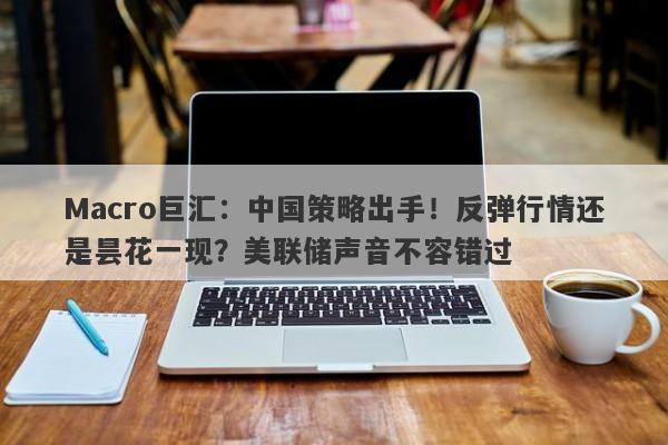 Macro巨汇：中国策略出手！反弹行情还是昙花一现？美联储声音不容错过